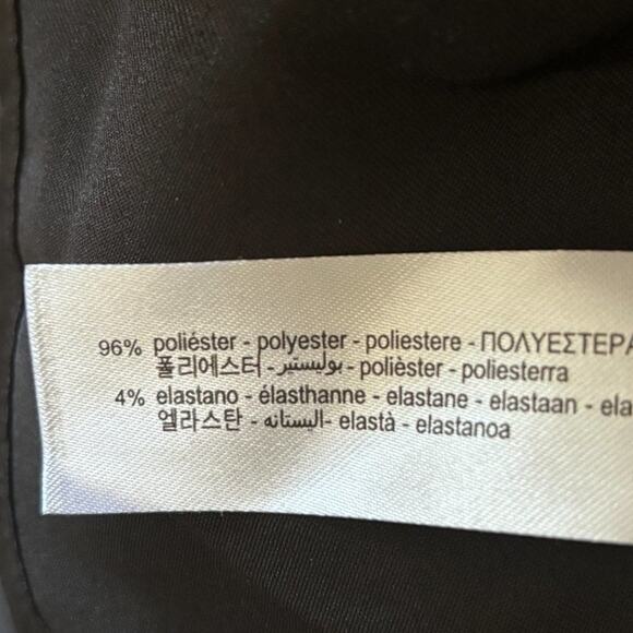 NWT ZARA Rhinestone Button Satin Mini Shirt Dress in Black SZ S - Picture 10 of 12